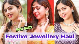 Huge FESTIVE JEWELLERY Haul | Partywear Necklaces, Jewellery Haul | Shivani Katoch