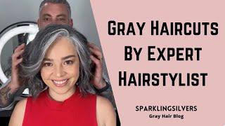 10 Gray Hair Transition Haircuts by Expert Hairstylists | SPARKLINGSILVERS