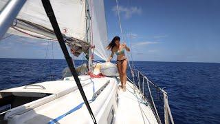 ALONE OFFSHORE IN THE ATLANTIC and THIS HAPPENED | Sailing in the Gulfstream | Part 2