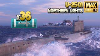 U-2501: Rare submarine game with +200k damage - World of Warships