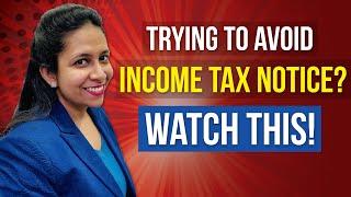 How to Avoid getting Income Tax Notice?| Income Tax Notice | Income Tax | CA Neha Gupta