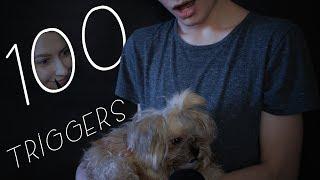 100 ТРИГГЕРОВ ЗА 7 МИНУТ АСМР  ASMR 100 triggers in 7 minutes