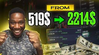 FROM 519$ → 2214$  100% BINARY OPTIONS STRATEGY. pocket option trading