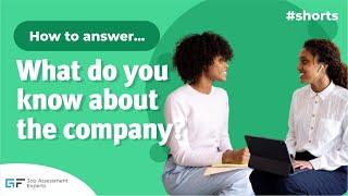 How to answer "What do you know about our company?" | Job Interview Questions #shorts