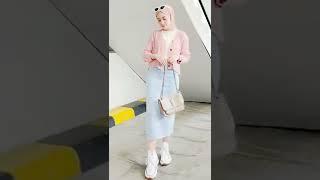 SHOPEE HAUL OUTFIT ROK JEANS | Belinya klik link di deskripsi/komentar #shorts