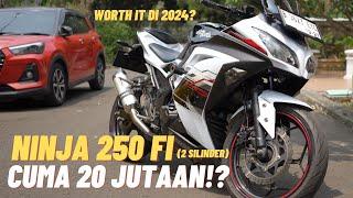 NINJA 250 FI CUMA SEHARGA HP DI 2024!!? FIX WORTH IT!! REVIEW NINJA 250 FI (OLD) DI 2024