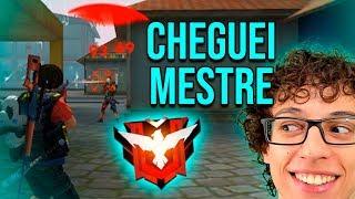 CHEGUEI MESTRE NO FREE FIRE SOLO RANQUEADO! QUE ALEGRIA!