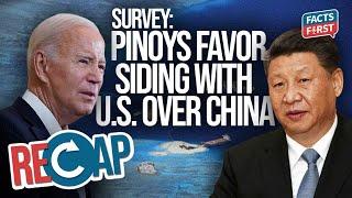 Survey: Mga Pinoy mas OK kumampi sa U.S. kesa China
