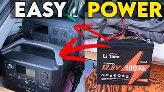 No Electrical Cheap Vanlife Power with LiTime 100 AH Mini Battery