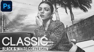 Classic Black & White Conversion in Photoshop CC | Washed Out Effect Tutorial