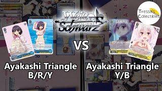 Ayakashi Triangle (B/R/Y) vs. Ayakashi Triangle (Y/B) [Weiss Schwarz]