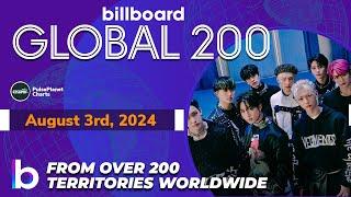 Billboard Global 200 Singles of This Week (August 3rd, 2024)