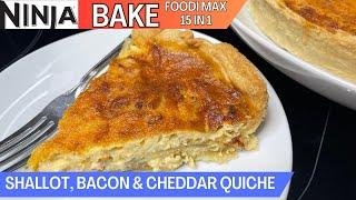 SHALLOT, BACON & CHEDDAR QUICHE *BAKE* | NINJA FOODI 15 in 1 Recipe