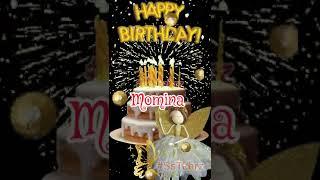Momina | Happy Birthday | Happy Birthday WhatsApp Status with Name | WhatsApp Status |(2)