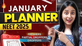 NEET 2025: JANUARY Planner | Target 680+ #neet #motivation #study