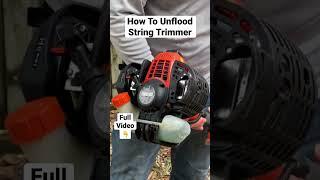 Quickly Unflood A String Trimmer Using No Tools! Flooded engine Won't start, Try This #shorts