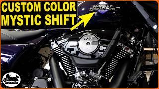 First Look 2025 Harley Davidson Street Glide in Mystic Shift