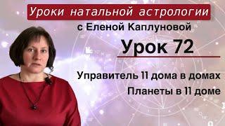 Урок 72. Управитель 11 дома в домах гороскопа. Планеты в 11 доме