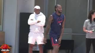 Kawhi Leonard Working Out At Clippers Practice. HoopJab NBA