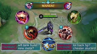 THANKYOU MOONTON FOR THIS NEW ALUCARD TANK BUILD META! (no more alufeed) SOLO RANK | MLBB