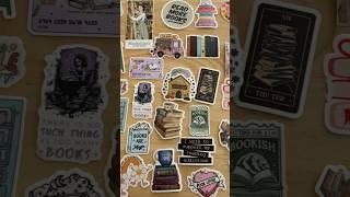 Putting stickers on my book journal // Dear Melanie