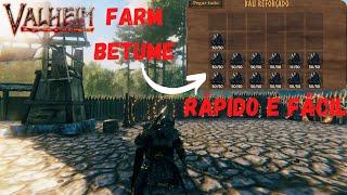 VALHEIM gameplay  - COMO FARMAR BETUME RÁPIDO E FÁCIL - DICAS VALHEIM