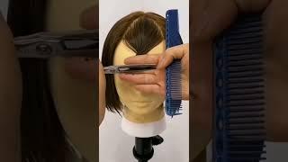 tutorial potong poni sendiri ala korea #tutorialpotongrambut #cutainbangs #haircut #carapotongponi