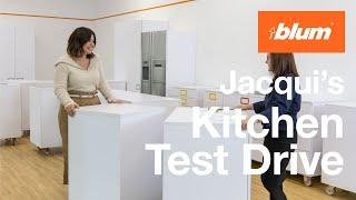 Jacqui's visit to a Blum showroom and Kitchen Test Drive