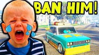 Saltiest Kid Ever Literally CRIES on GTA 5 RP  (RAGE ALERT)