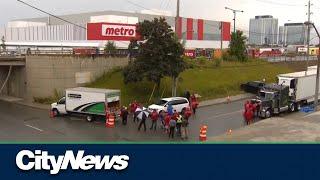 Metro workers escalate strike, block distribution centres