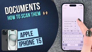 IPhone 15  - How to scan documents  •  • ️ •  • Tutorial