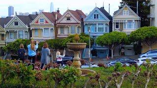 [4K] SAN FRANCISCO, CALIFORNIA: Walking The Painted Ladies at Alamo Square (October 13, 2023)