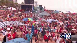 Florida Panthers Stanley Cup Champions celebrate in Fort Lauderdale Beach