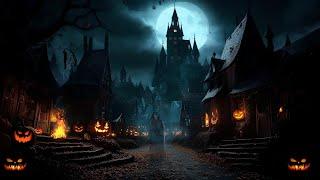 Medieval Haunted City Halloween Ambience: Spooky Sounds, Crackling Fire Sounds, Night Nature Sounds