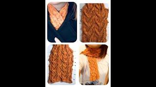 DIY KNIT Reversible Cable Knit Scarf