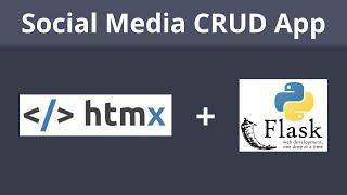 Basic CRUD App using HTMX and Flask – Learn HTMX and Flask in 1 hour!