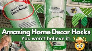 Incredible Dollar Store Cotton Round Home Decor Hacks!