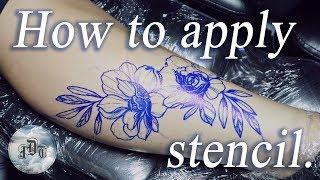 Applying Tattoo Stencil on skin | TUTORIAL  Jindrich Uher