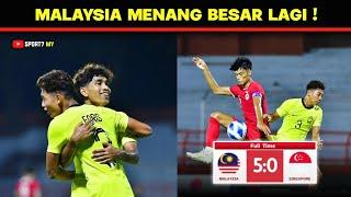 Harimau Malaya Muda Menang BESAR Lagi Berdepan Singapura U19 !