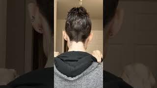 WORST UNDERCUT EVER TRULY LAUGHABLE Cutting my own hair at home no mirror no sections #undercut
