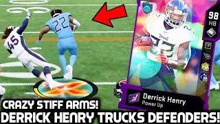 DERRICK HENRY TRUCKS ENTIRE TEAMS! GREATEST STIFF ARMS! Madden 20 Ultimate Team