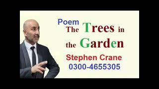 Translation of poem Trees in the Garden  Crane |Hindi Urdu | FA English Literature | Bhutta Academe