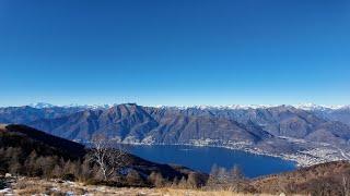 Hiking: View from Monte Gambarogno in Ticino