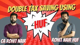 Double tax saving using HUF | CA Rohit Nair