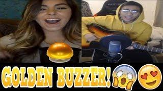 YOUNOW SINGING | SHE HITS THE GOLDEN BUZZER! [BEST REACTIONS]