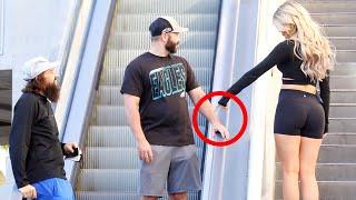 TOUCHING HANDS ON THE ESCALATOR PRANK!! 3