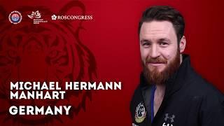 Kolmar Mas-Wrestling Cup-2019. Participant from Germany Michael Hermann Manhart