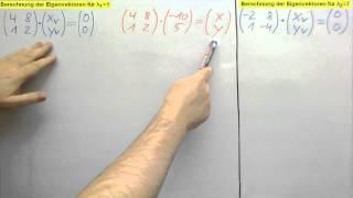 Eigenwerte und Eigenvektoren einer 2x2 Matrix berechnen