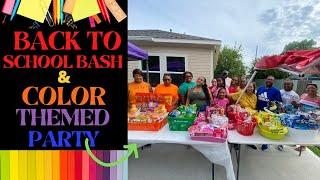 Back to School Bash / Color Theme Party