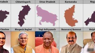 Tamilnadu vs Andhra Pradesh vs Karnataka vs Telangana vs Kerala Comparison | Indian All State CM